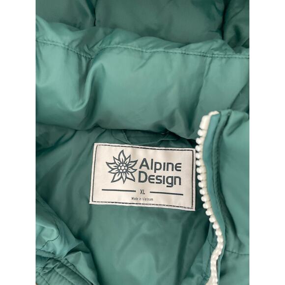 Alpine Design 1962 Puffer Jacket Mens XL Forest Shadow Water Repellent NWT - Picture 8 of 16